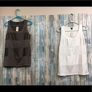 Lot Of 2 Ann Taylor Sleeveless Tank Top Shirt